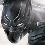 Captain America Civil War Black Panther Art Close Up