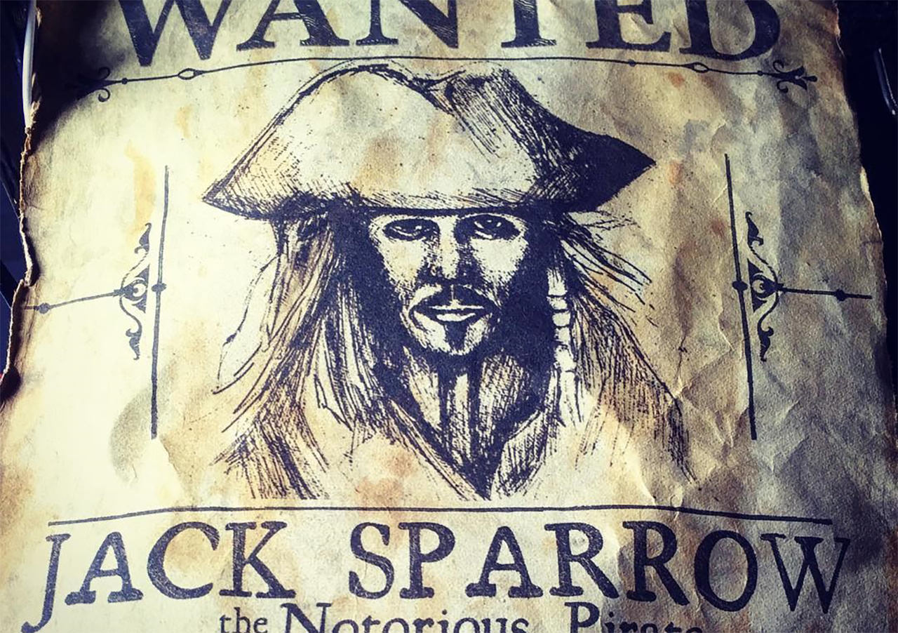 Jack Sparrow a körözöttek listáján A holtak nem beszélnek részben