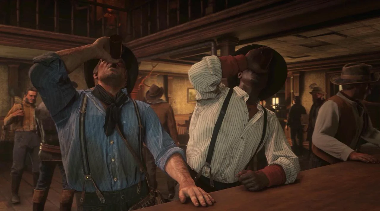 JÁTÉKTESZT: Red Dead Redemption 2 9 rdr2 drinking 1