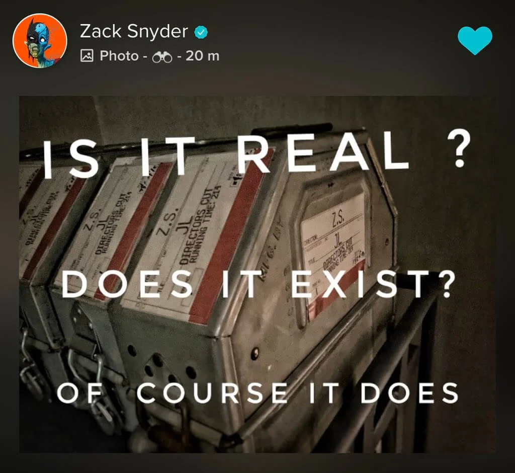 Zack Snyder képpel támasztotta alá, hogy nem mítosz a Snyder Cut, valóban létezik 6