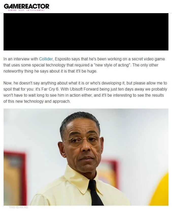 Giancarlo Esposito lehet az új Far Cry játék sztárja? 6 EcAdwIUXQAAB5 t