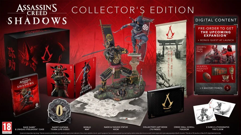 Ezen kiadásokban már előrendelhető az Assassin’s Creed Shadows 6 Assassin's Creed Shadows