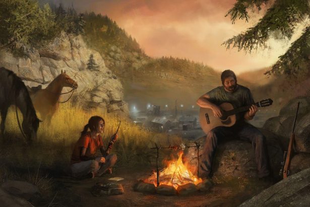 2 20302 ellie and joel last of us joel guitar