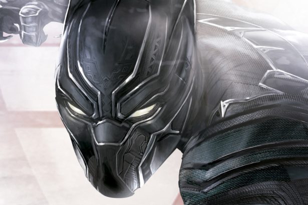 Captain America Civil War Black Panther Art Close Up