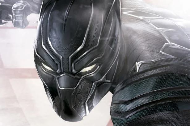 Captain America Civil War Black Panther Art Close Up