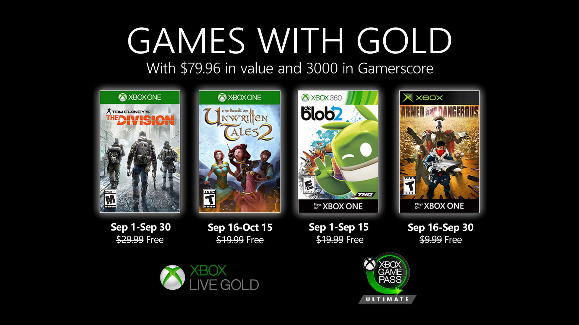 Games With Gold 2020 sept