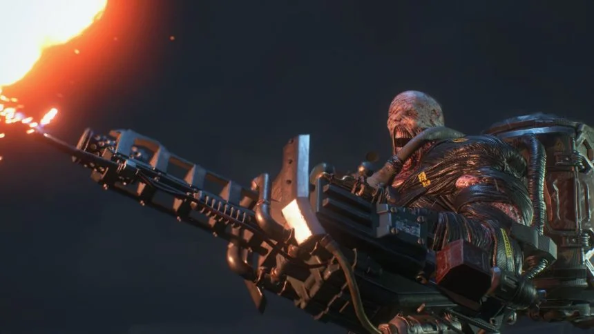 RE3 Nemesis and flamethrower scaled 1