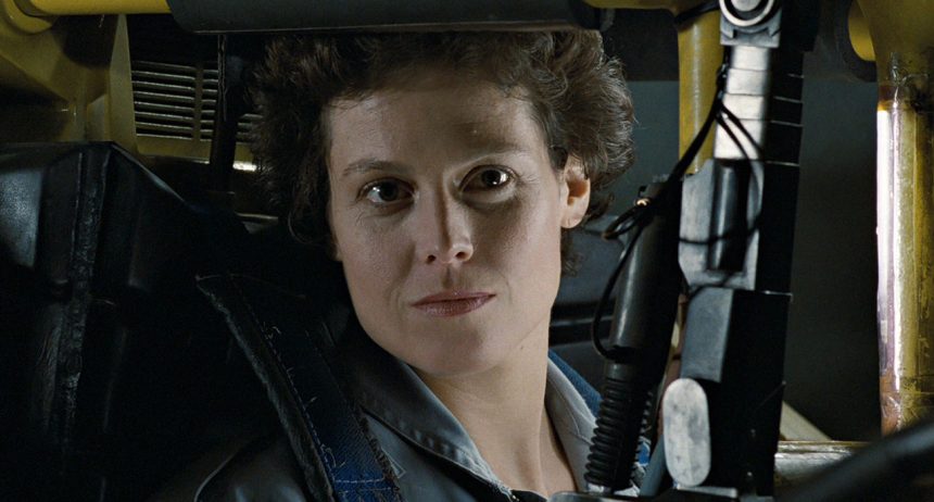 Ripley in Power Loader cockpit close up mini