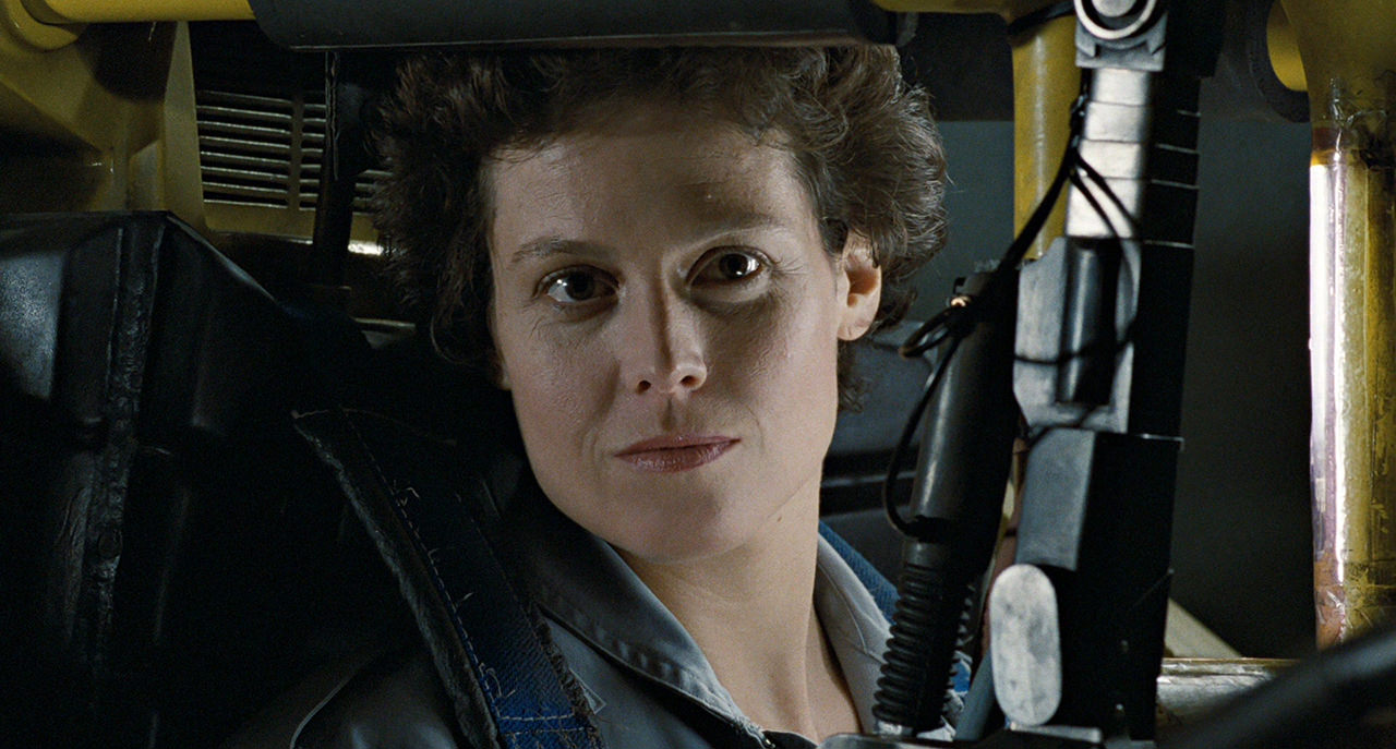 Ripley in Power Loader cockpit close up mini