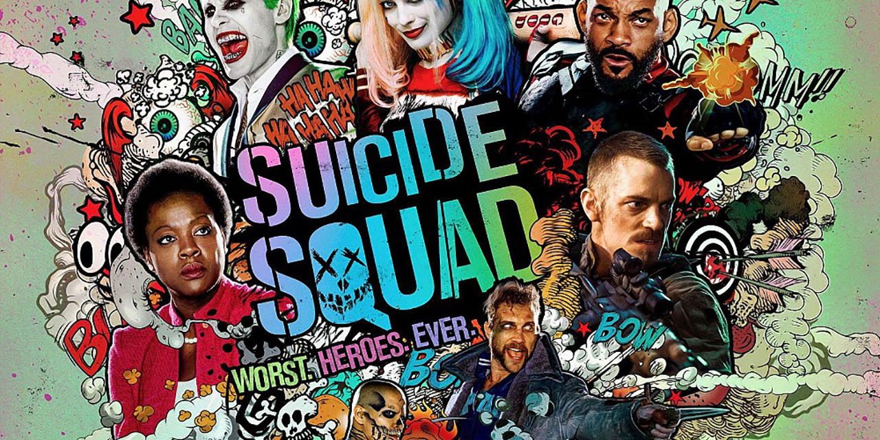 Suicide Squad Poster Art Title mini