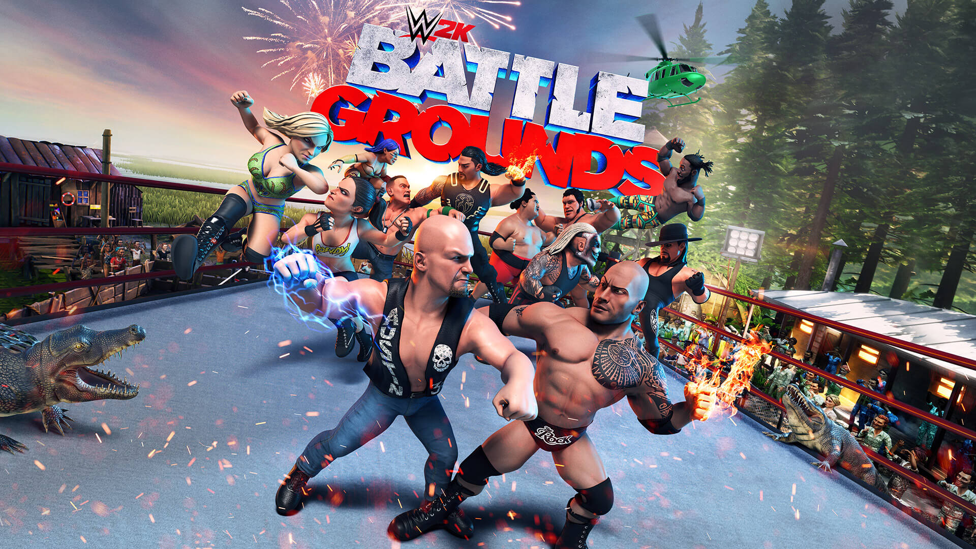 WWE 2K Battlegrounds teszt borito