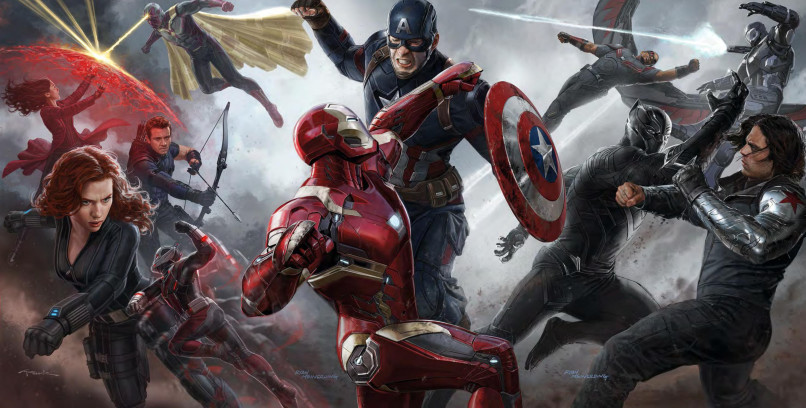 captain america civil war art
