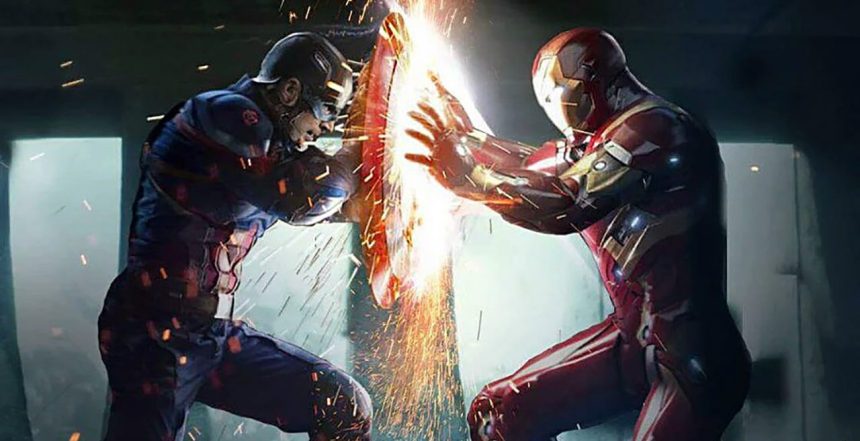 captain america versus iron man mini