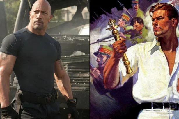 dwayne johnson shane black doc savage