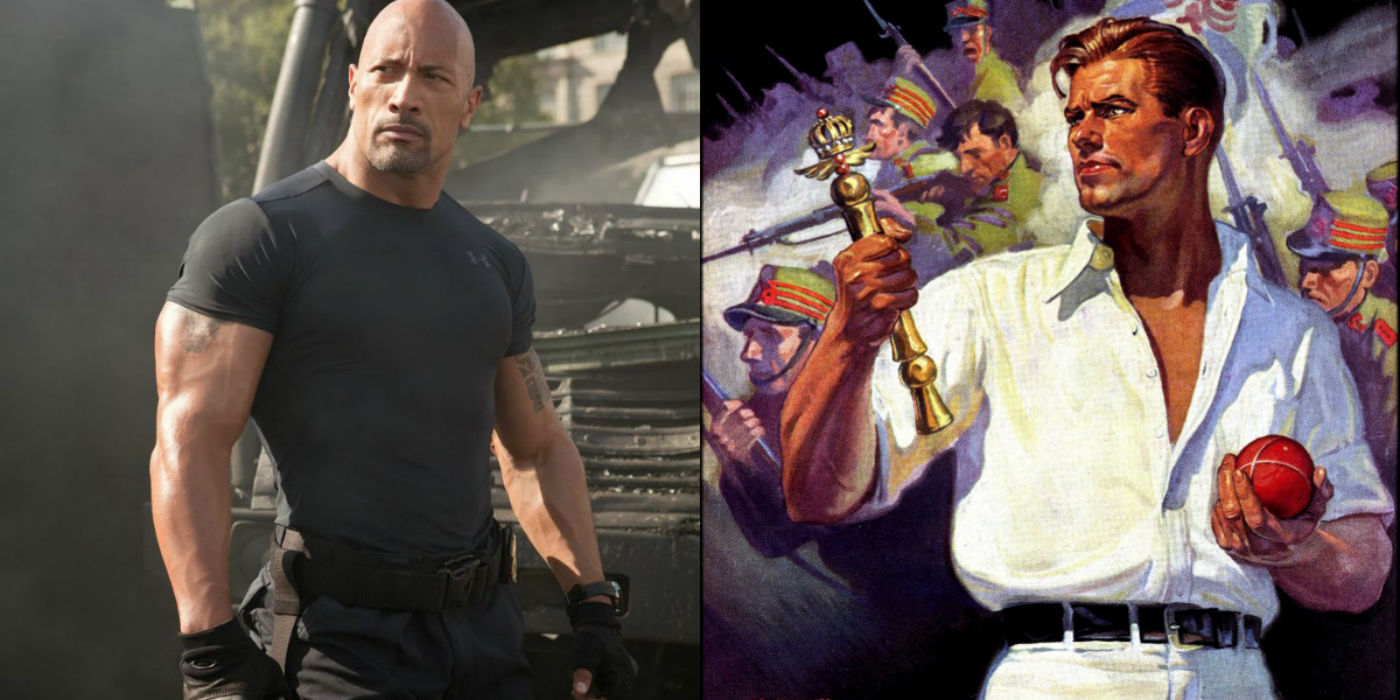 dwayne johnson shane black doc savage