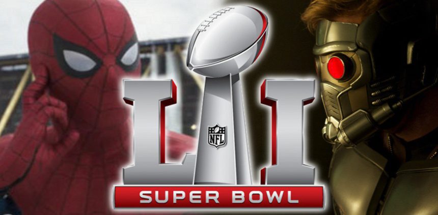 guardians galaxy 2 super bowl trailer spider man mini