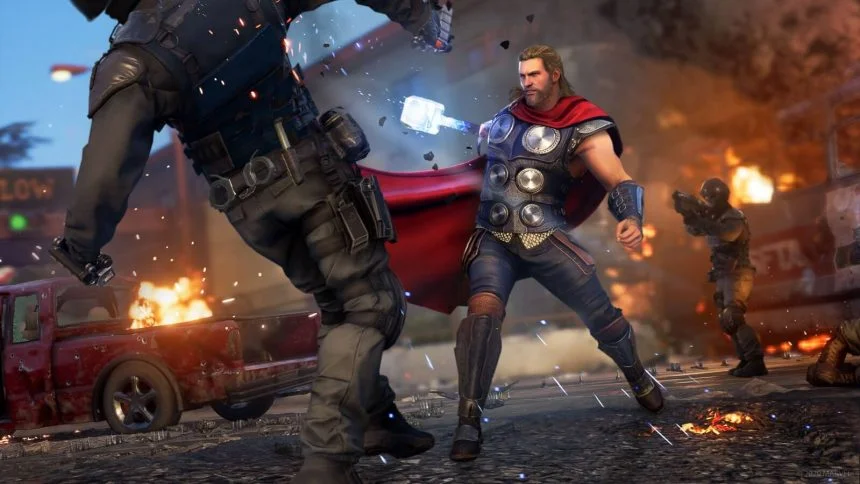marvels avengers crystal dynamics thor